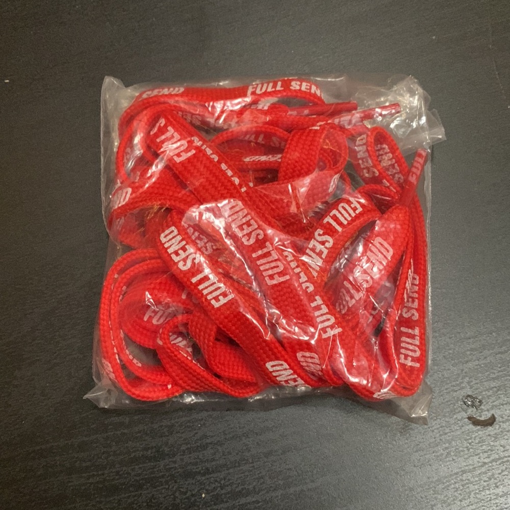 Full Send Shoe Laces (Red) - Picture 3 of 3